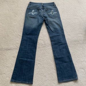 Bebe bedazzled bootcut jeans SZ 28